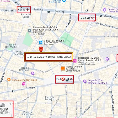 Apartamento Doble Centro Madrid Kültér fotó